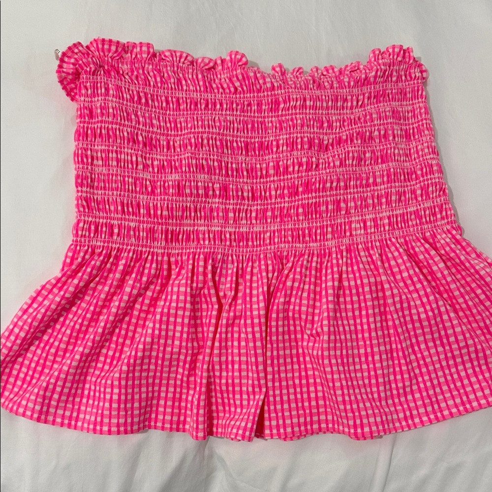 Lilly Pulitzer Pink Strapless Top